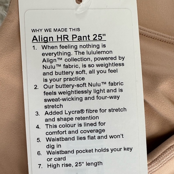 Lululemon Align HR 25” - Picture 5 of 6